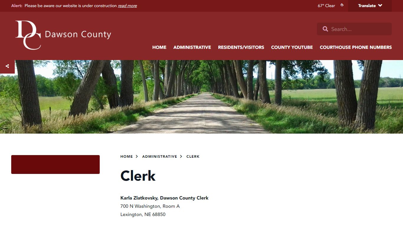 Clerk - Dawson County, Nebraska